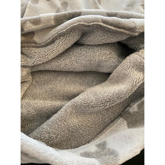 Disney Mickey‎ Fleece Lounge Hoodie Women Small Grey Pajamas PJs Plush Cozy Warm - Picture 12 of 16